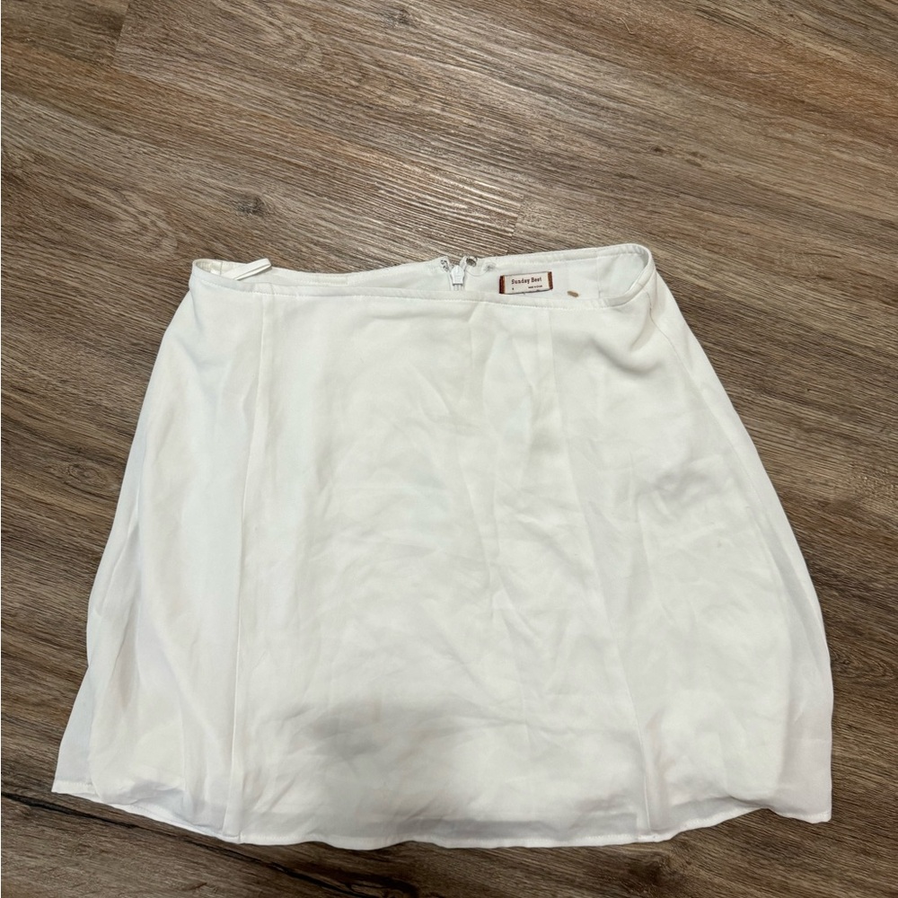 Sunday Best Aritzia white skirt